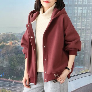 Áo Khoác cardigan Có Mũ Trùm Dáng Rộng Thoải Mái Thời Trang Xuân Thu 2023 Phong Cách Hàn Quốc Mới