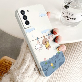 ốp lưng Samsung S21 FE S21 ultra S21 plus S21 Ốp Điện Thoại tpu silicone Mềm Chống Rơi Vỡ In Hình Dễ Thương Kèm Dây Đeo Cho Samsung S21 FE S21 ultra S21 plus S21