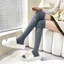 Vớ trên đầu gối BAMBOOB, Quần đùi cao giữ nhiệt, Cotton hợp thời trang ấm áp trên đầu gối Tất cao nữ