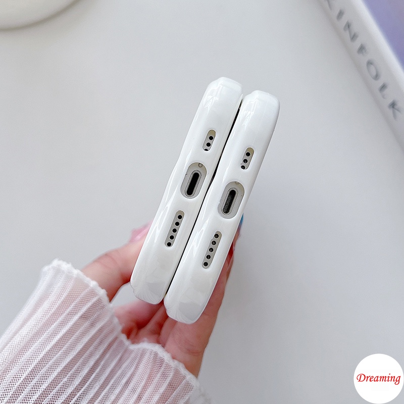 Ốp Lưng Cho Redmi Note 13 12S 11S 10S 9S 8 7 M6 Pro A3 A1 A2 Plus 13C 12C 11A 10C 9A 9C 9T C65 C50 C55 C31 X5 Kem Vồng Cong Edge Motif Dần Dần Màu Hồng Trái Tim Xanh