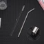 NORDICLIFE 1 Ống Hút Inox, Ống Hút Cốc 8mm Bạc 6mm, Ống Hút Thay Thế Uống Thẳng Có Thể Tái Sử Dụng Cho 30oz 40oz Tyeso Cup