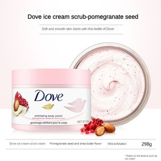 Dove Tẩy tế bào chết toàn thân dưỡng ẩm nhẹ nhàng (Mùi hoa anh đào/quả lựu)