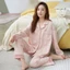 Bộ Đồ Ngủ cotton Tay Dài Màu Trơn Có Thể Mặc Ở Ngoài Và Ở Nhà Cho Nữ