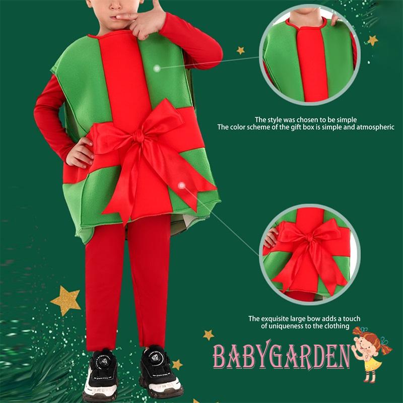 Baga-kids Hộp Quà Giáng Sinh Trang Phục Áo Khoác Không Tay