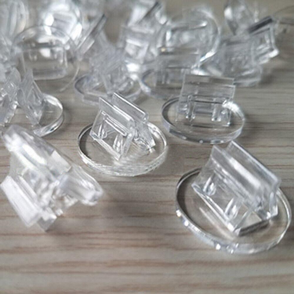 SAIA 50 / 100 Chiếc Đế Trưng Bày Thẻ, Đạo Cụ DIY Thẻ Trò Chơi Chân Đế Nhựa Trong Suốt, Trò Chơi Bảng Thẻ Đĩa 2 Mm Bảng Giấy Đĩa Trò Chơi Bảng Giấy
