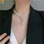 Vòng cổ Hai Lớp Đính Ngọc Trai Phong Cách Hoàng Cung Cổ Điển Thanh Lịch Dành Cho Nữ