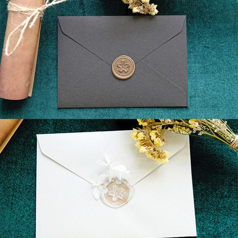 HIGHVIEWLS 20 Cái / gói Phong Bì Phương Tây, Thiệp Chúc Mừng Giấy C6, Gói Tiếp Liệu Vintage Nhung Họa Tiết Túi Quà Tặng Quấn Chữ Phong Bì Lời Mời Tiệc Cưới