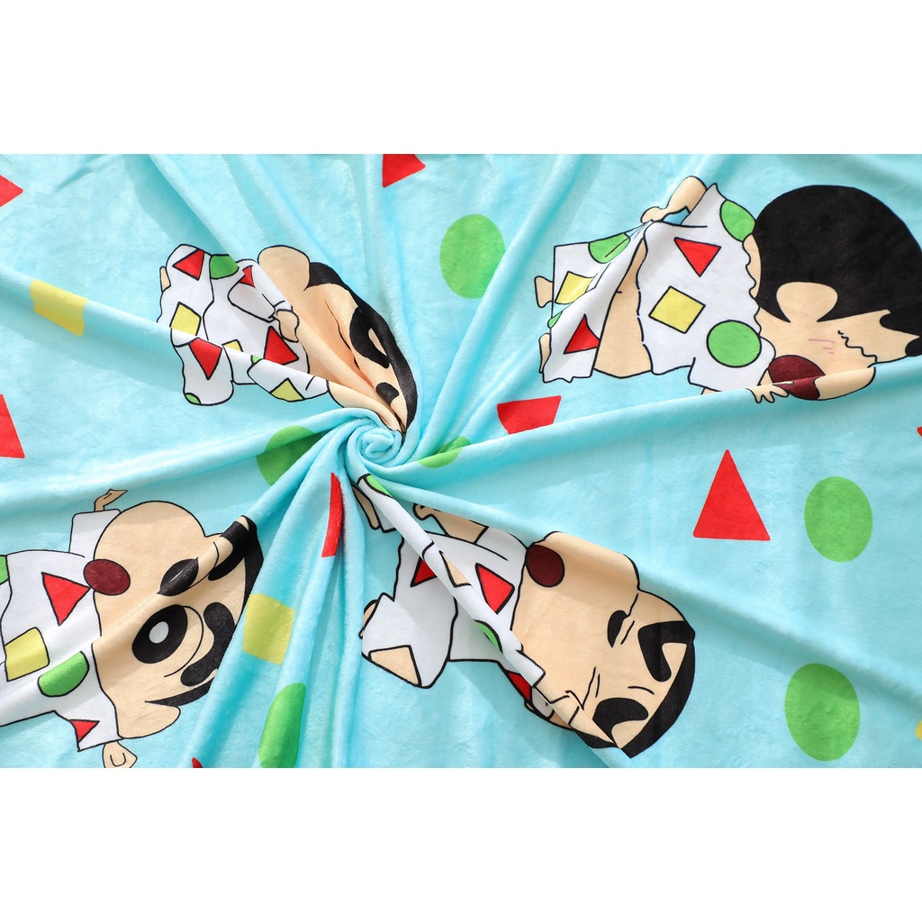 Siy7 Crayon Shin-chan Anime Gối Chăn 2 Trong 1 Mềm Đệm Sang Trọng Búp Bê Đồ Chơi Ngủ Gối Văn Phòng Sinh Viên Kid Trang Trí Nhà