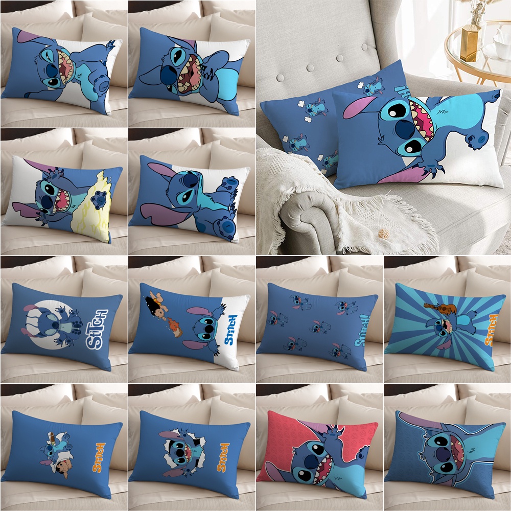 Hoạt Hình Vỏ Gối polyester Hình Chữ Nhật Một Mặt In Hình stitch Trang Trí Nhà Cửa (Không Kèm Lõi)