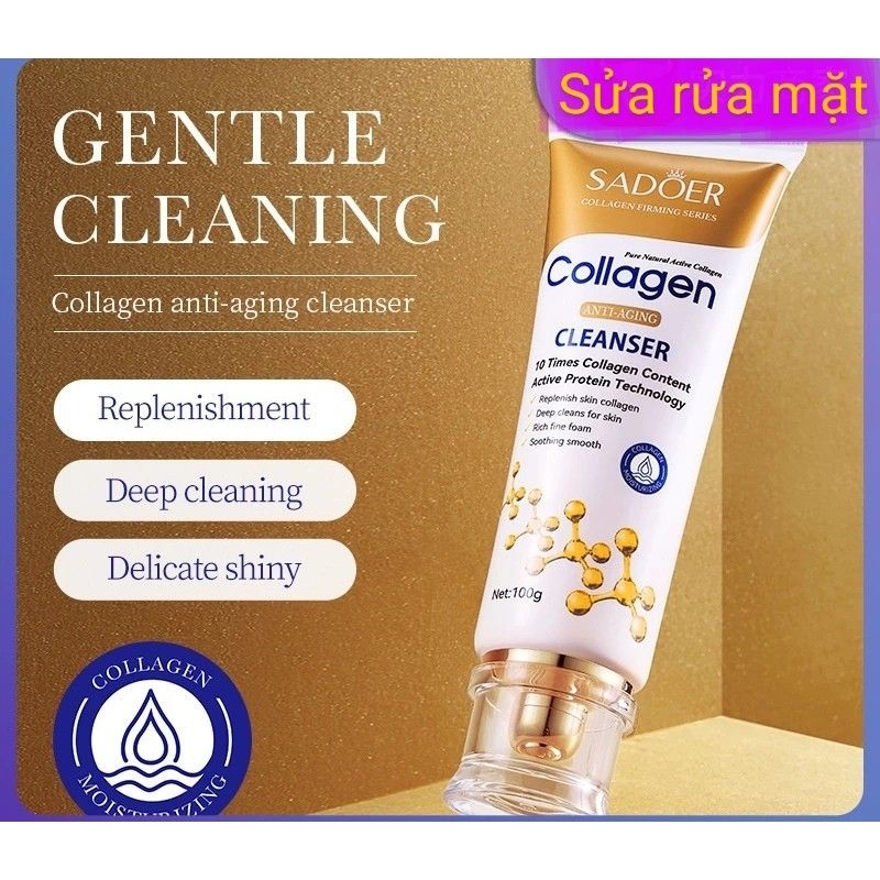 sữa rửa mặt collagen chống nhăn làm săn chắc 100G