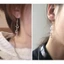 COO 6 Cặp Ngôi Sao Rỗng Mặt Dây Chuyền Bông Tai Bộ Nữ Bông Tai Treo Trang Trí Tinh Tế Pentagram Tai Giọt Trang Sức