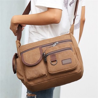 Túi Đeo Chéo Vai canvas Chống Thấm Nước Có Đệm Sáp Dành Cho Nam Giới Bán Chạy Nhất