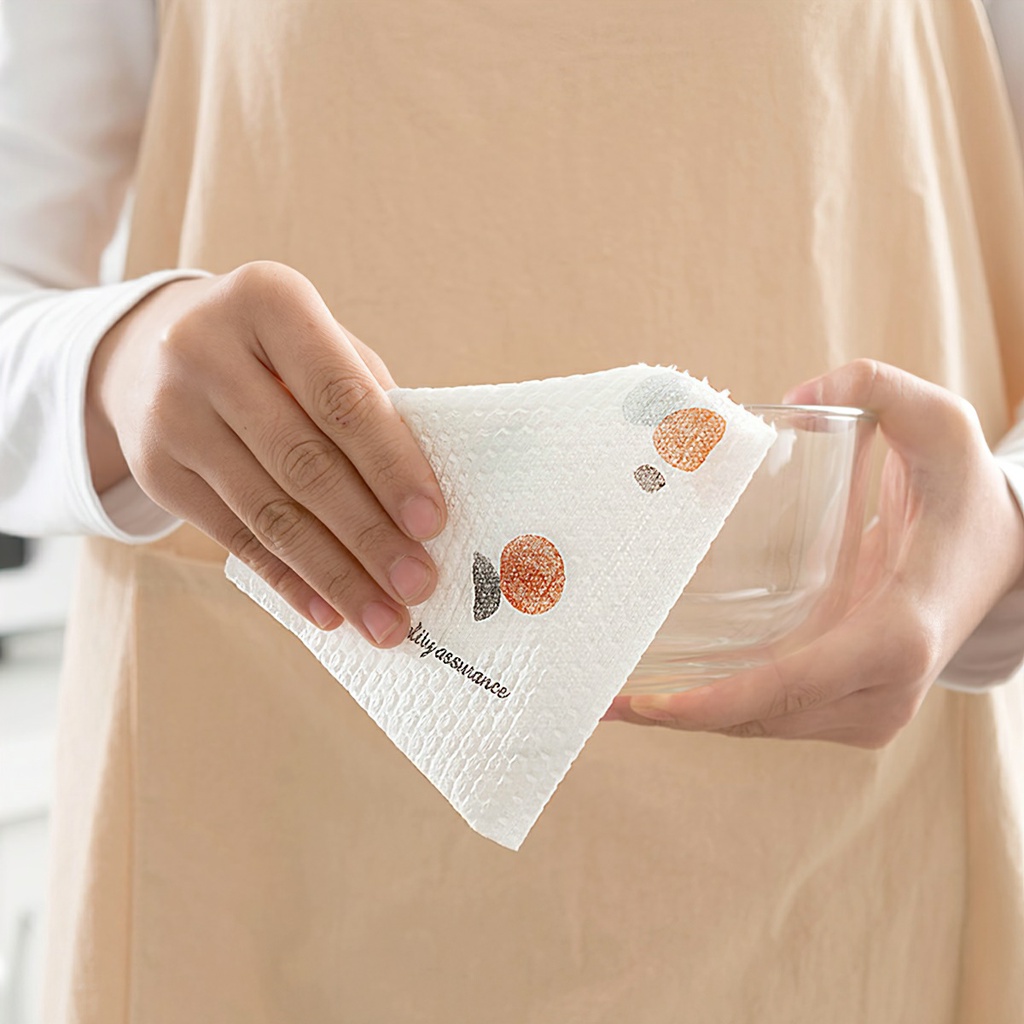 Giá sỉ - Cuộn 40-70-130-165 Khăn Giấy Vải Lau Đa Năng, Lau Bếp, Lau Chén Bát - Có Thể Tái Sử Dụng - Siêu Thấm Hút - FETA