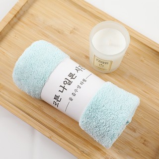 khăn mặt người lớn nhung san hô Hàn Quốc, khăn người lớn mềm mại, thấm hút tốt
