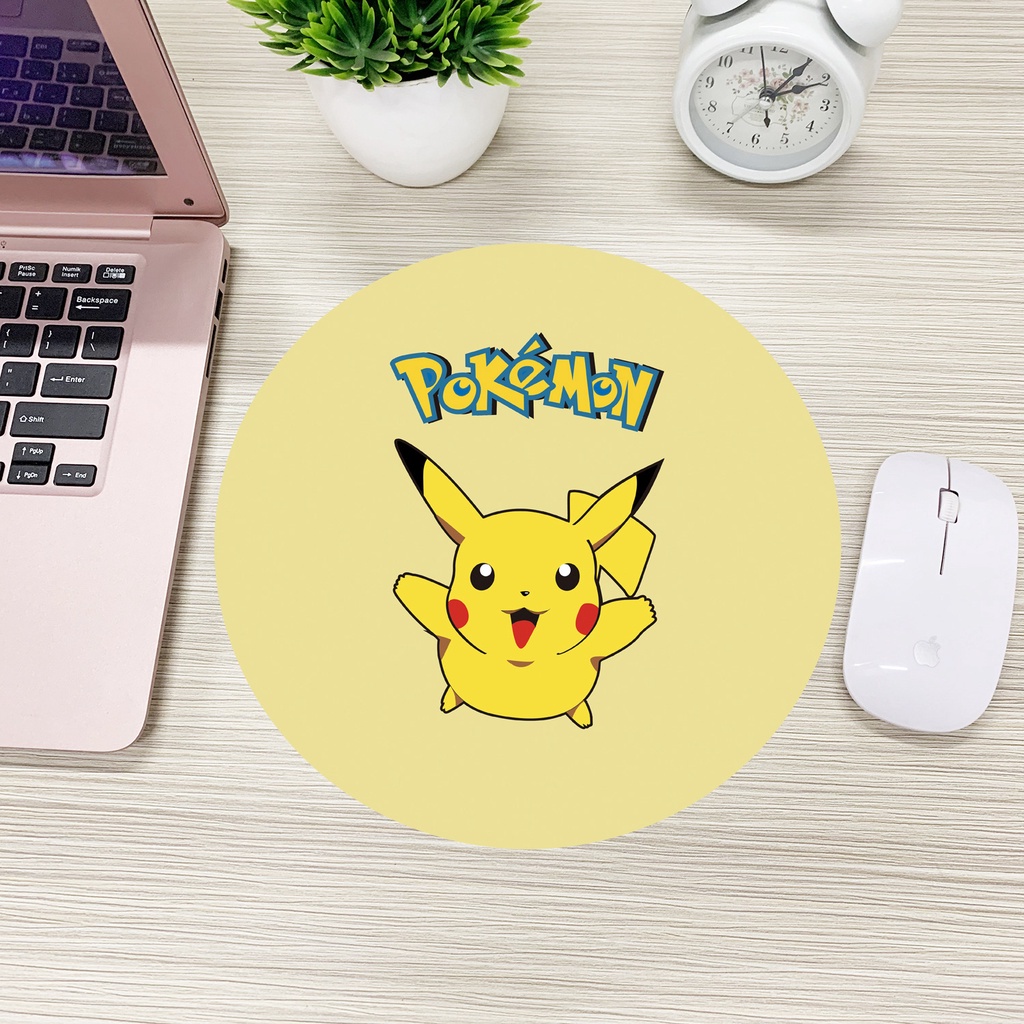 Miếng lót chuột, pad chuột hình tròn 22x22 cm, hoạt hình dễ thương