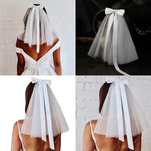 XGB Elegant Bridal Veil Sheer Tulle Tiệc đính hôn cô dâu Chụp ảnh