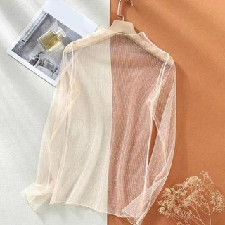 Áo Purecotton lưới nhìn xuyên thấu, thoải mái cho nàng đi biển mùa hè