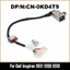 0KD4T9 Dành Cho Laptop Dell Inspiron 5551 5558 5555 14-5455 5458 Jack Nguồn Laptop Có Cáp PC CN-0KD4T9 DC30100UI00 Chất Lượng Cao