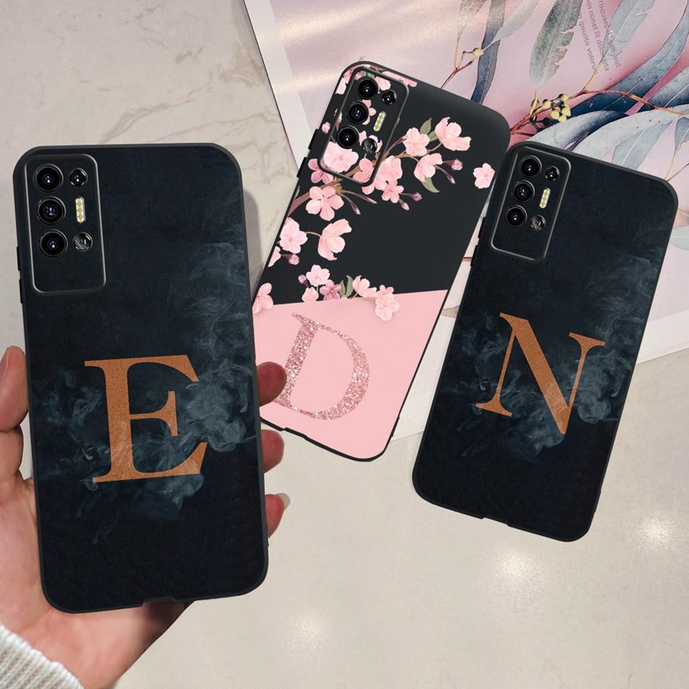 Vỏ Tecno Pova2 Ốp lưng LE7 LE7n Hoa thẩm mỹ Chữ cái Sơn mềm TPU Ốp lưng Tecno Pova 2 Vỏ điện thoại Ốp lưng silicon đen