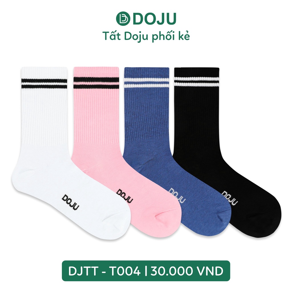 Tất Thể Thao Unisex Dokma DOJU Cao Cổ DJTT T001 T002 T003 T004 T005 T006