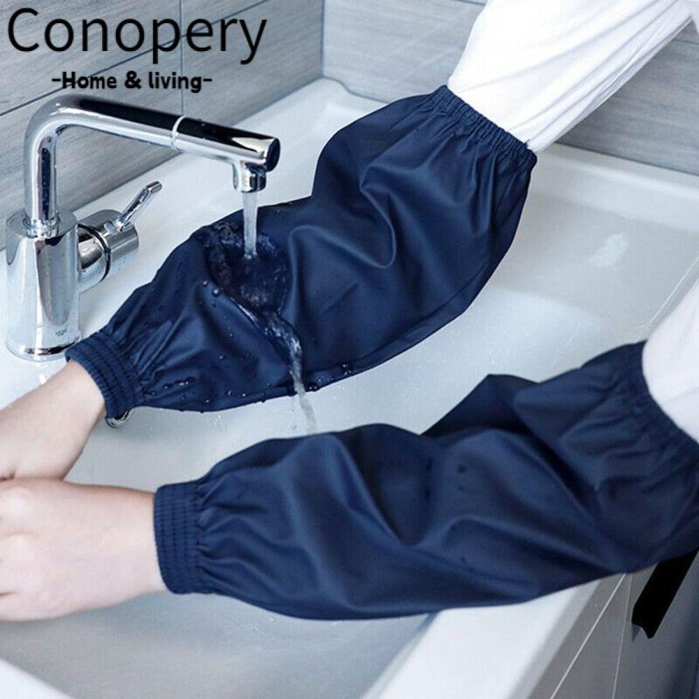 Conopery Set 2 Cặp Ống Tay Áo Da Chống Dầu Nhiều Màu Sắc Có Thể Tháo Rời