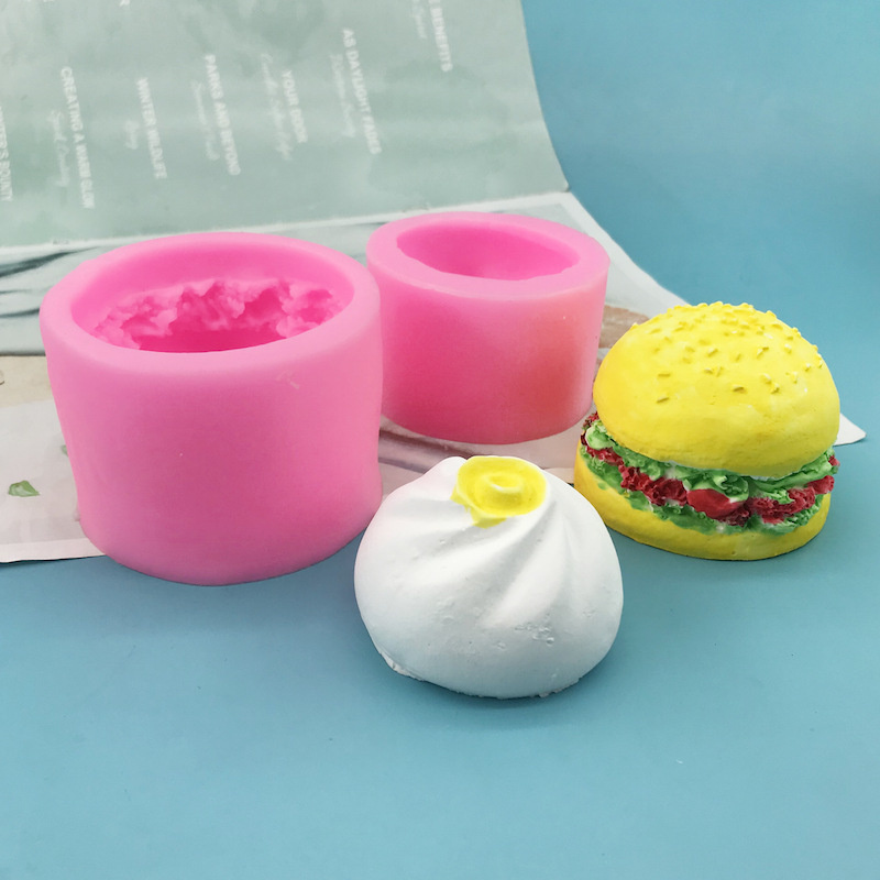 Khuôn Làm Bánh Bao / Nến Hấp 3d Bằng Silicone Diy