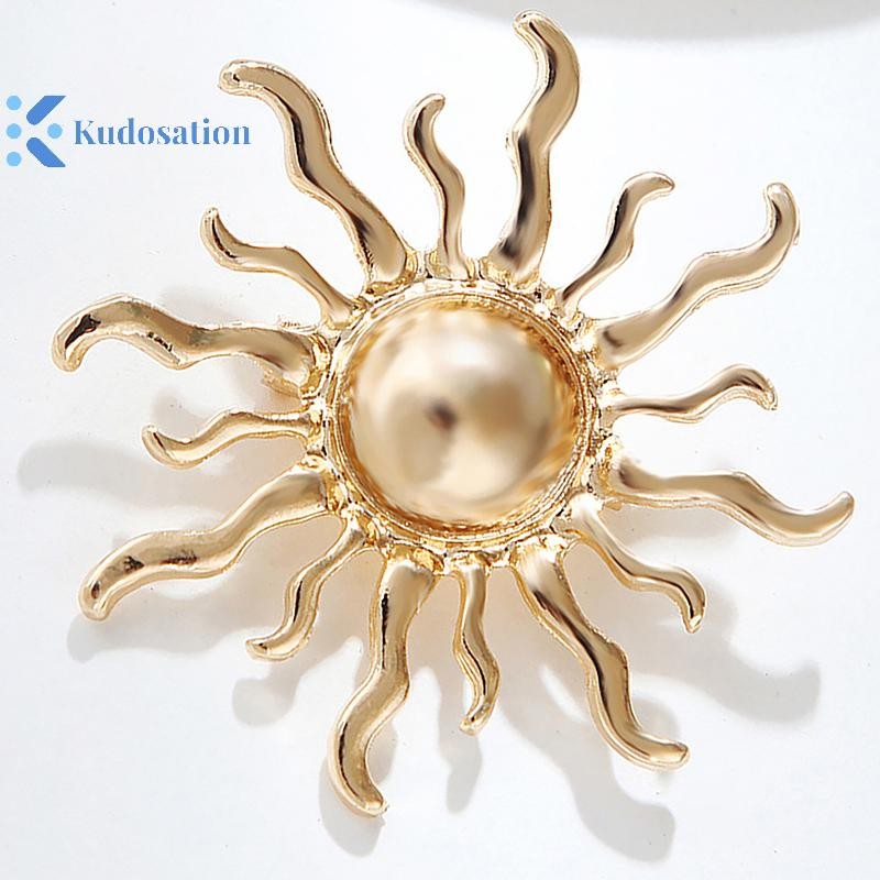 Kudosation Thời Trang Cá Tính Hoa Mặt Trời Thổ Cẩm Pin Cho Nữ Quần Áo Trang Sức Dự Tiệc Phụ Kiện
