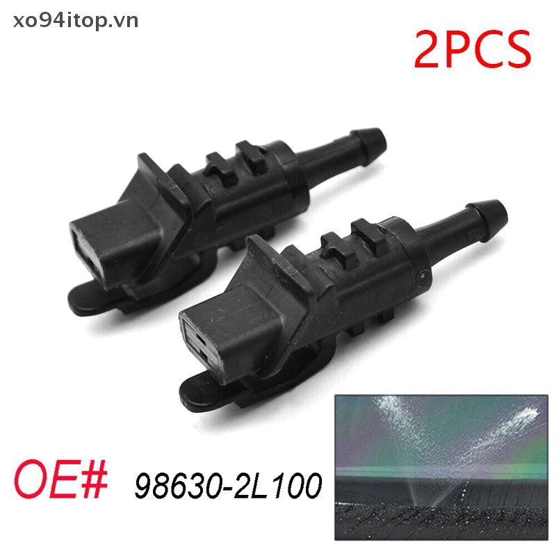 Xoitop 2X Dành Cho I30 MK1 Elantra Lưu Diễn 2007 2008 2009 2010 2011 2012 Kính Chắn Gió Phía Trước Khăn Lau Máy Giặt Vòi Phun Phản Lực 98630-2L100 VN