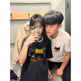 HIIXIIVI Thương Hiệu Mới 100% Cotton Unisex Áo Thun Nữ Tay Ngắn Nam Nữ Baggy Cổ Tròn Rời In Độc Đáo Cặp Đôi Tee