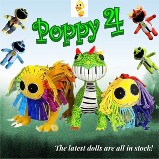 Plus [Giờ chơi Poppy 4] Nhân vật trò chơi Poppy Đồ chơi sang trọng Ác mộng Critters Yarnaby Sư tử đầy màu sắc Huggy Wuggy Plushie Búp bê nhồi bông cho trẻ em Quà tặng sinh nhật COD