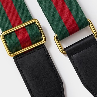 Dây vải thay thế túi xách Gu, rộng 3.8cm, có thể điều chỉnh, dài chéo vai; màu đỏ/xanh dương/xanh lá