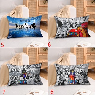 Khỉ Polyester hình chữ nhật One Piece D. Luffy Vỏ Gối In Hình Một Mặt Sofa Phòng Ngủ Trang Trí Nhà (Không Có Lõi Gối)
