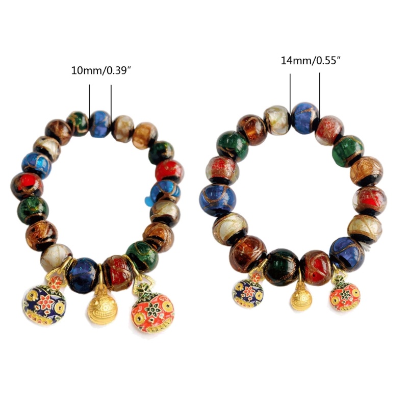 Vòng tay hạt vintage thời trang, chất liệu glaze cổ điển