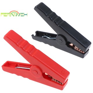 Set 2 Kẹp Cá Sấu Cách Điện Cỡ Lớn 100a Chuyên Dụng Cho Xe Hơi [Mới] [Mới]