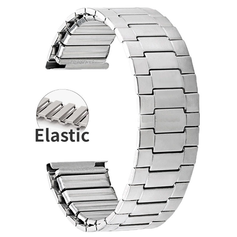 Co Giãn Co Giãn Thép Không Gỉ Đồng Hồ 22 Mm Vòng Tay Đa Năng Dây Đeo Đồng Hồ Thay Thế Nam Nữ Kim Loại Dây Đeo Đồng Hồ Phụ Kiện Truyền Thống Thạch Anh Watchbands