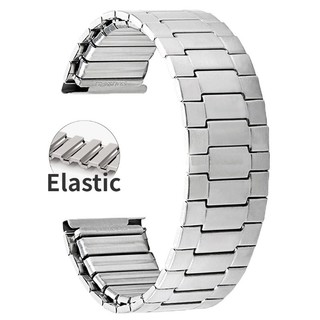 Dây Đeo Đồng Hồ Thay Thế Bằng Thép Không Gỉ Co Giãn 22mm Cho Nam Và Nữ