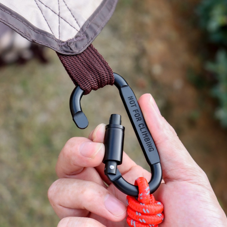 Móc Khóa carabiner Chữ d Bằng Hợp Kim Nhôm Nhiều Màu