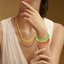GAVESTO 4 / 8 CÁI Vòng Cổ Bộ Vòng Tay, Hạt Nhiều Màu Sắc Neon Choker, Dây Xích Nhựa Huỳnh Quang Bohemian Vòng Tay Trẻ Em Nữ Trang Phục Dự Tiệc Phụ Kiện