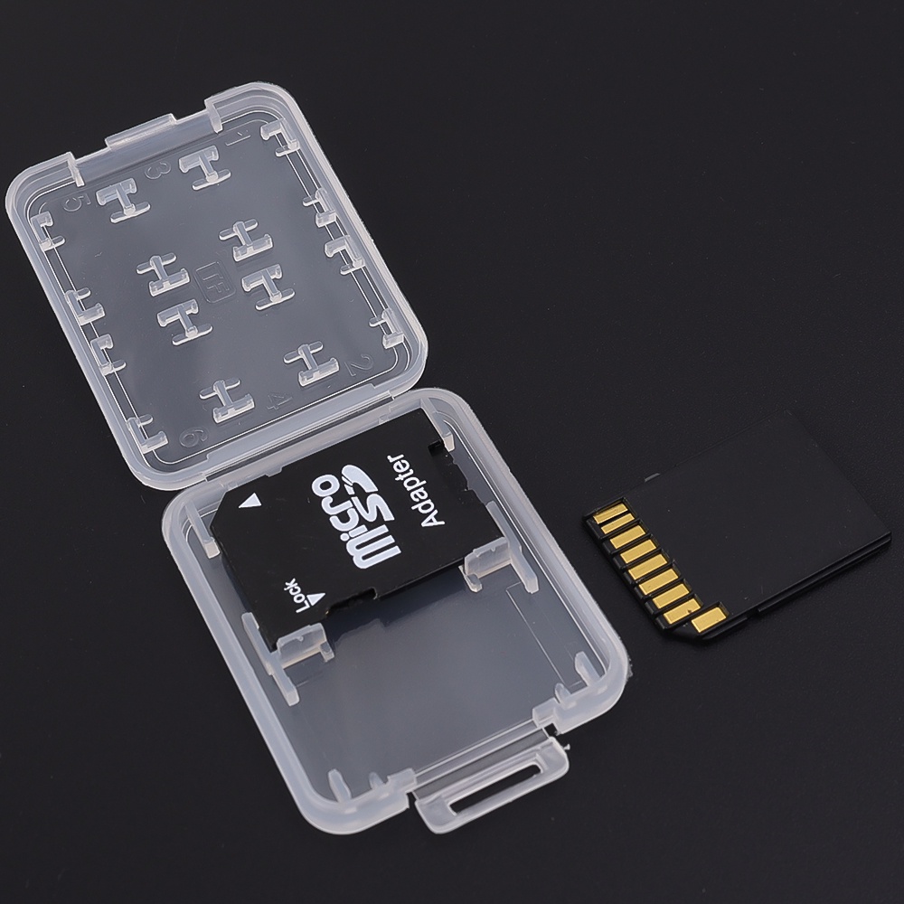 Hộp Đựng Thẻ Nhớ micro sd / Thẻ Nhớ mini sdhc tf ms 8 Trong 1 Mang Đi Du Lịch Tiện Lợi Ốp