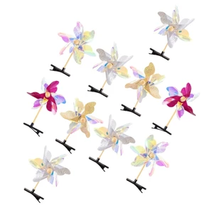 Kẹp tóc XGB Dễ thương và sành điệu với cối xay gió xoay bằng nhựa Barrettes cho các bữa tiệc