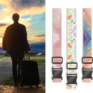 Thắt lưng đóng gói hành lý WOAY, Dây đeo khóa hành lý có thể điều chỉnh bằng sợi Polyester, Dây buộc hành lý chống trộm bền bỉ Du lịch