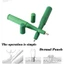 DARON Body Piercing Tool, Acrylic Ear Stud Dermal Puncher, Micro Nose Stud Catheter Gauge Thép không gỉ Dermal Piercing Tool Công cụ trang sức