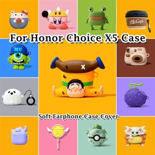 [imamura] Dành cho Ốp lưng Honor Choice X5 Dòng phim hoạt hình hợp thời trang Vỏ tai nghe silicon mềm