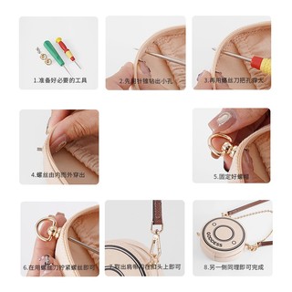 Túi Xách Da Hình Tròn Có Dây Xích Đeo Chéo Vai Đựng Mỹ Phẩm burberry