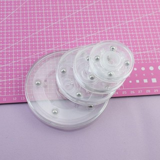 Bàn xoay LILYES Acrylic, Giá đỡ màn hình 360 độ, Tấm xoay trong suốt trưng bày trang sức