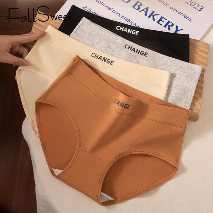 Ảnh FallSweet 40-75KG Quần Lót cotton Lưng Vừa Mềm Mại Thoáng Khí Cỡ Lớn l-2xl Thời Trang Cho Nữ 3