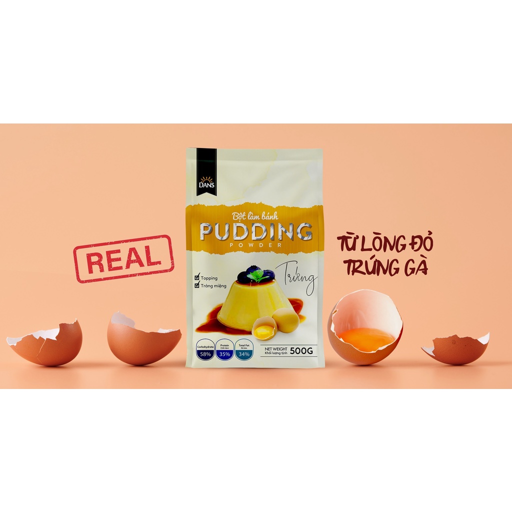 Bột pudding Dans gói 500g