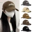 Mũ bóng chày Cotton mềm thêu chữ trơn cho nam nữ Hip Hop có thể điều chỉnh Snapback thông thường Mũ che nắng ngoài trời mới