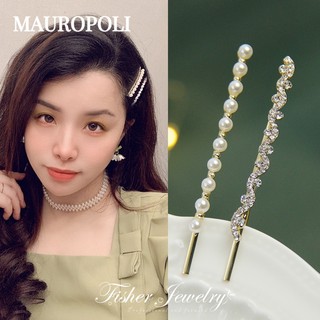 Mauropoli [Sẵn Sàng] Kẹp Mũ Đội Đầu Kim Cương Giả Bộ Kẹp Phẳng Kẹp Bên Cô Gái Kẹp Tóc Bên Kẹp Tóc Nổ Kẹp Cặp Kẹp
