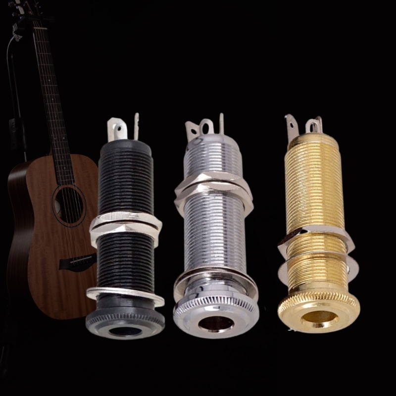 Mặt Trăng Đàn Guitar Ổ Cắm Kết Nối 1 4 Inch Cho Đàn Guitar Điện Bass Xi Lanh Guitar Ren Đầu Ra Jack Cắm Ổ Cắm Thay Thế